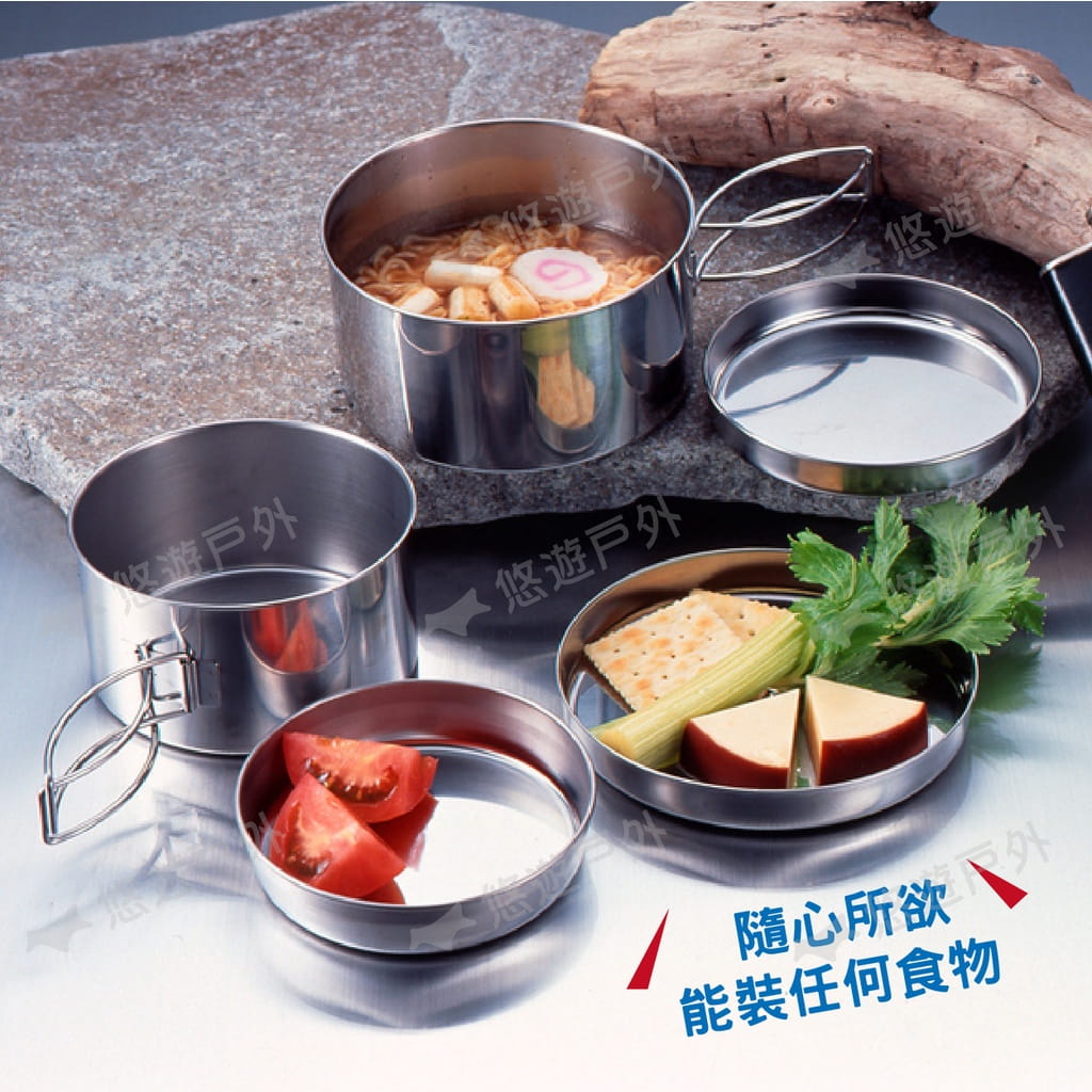 【日本鹿牌】日製輕鬆行鍋具五件組 M-7520 (悠遊戶外) 4