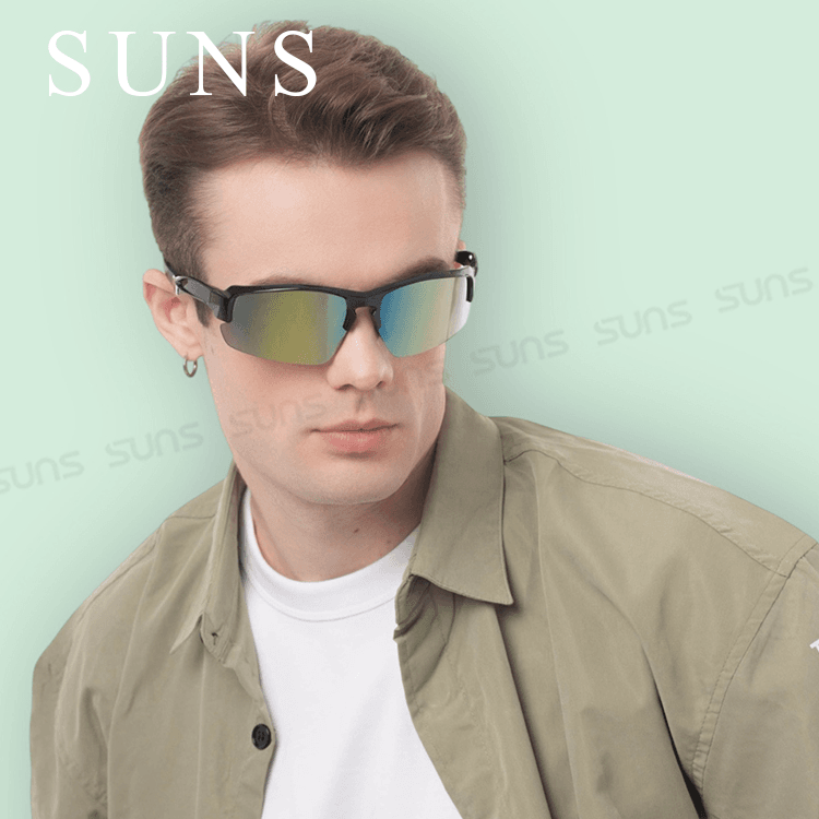 【suns】MIT運動墨鏡 流線柱面運動款 抗UV【S002】 1