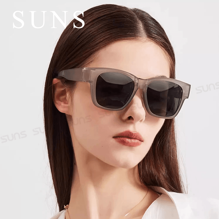 【suns】MIT時尚韓版折疊墨鏡/折疊套鏡 方框墨鏡 抗UV400+抗藍光 10