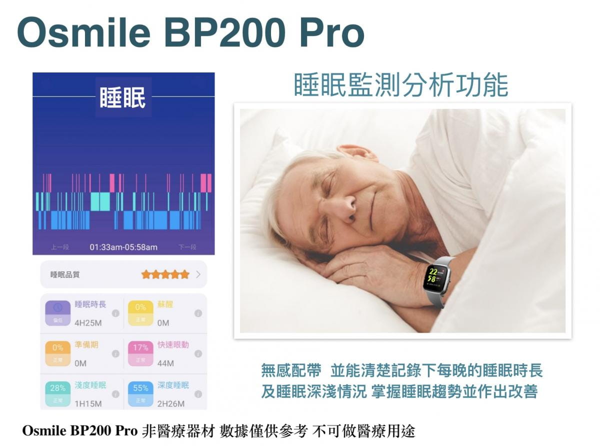 【Osmile】 BP200 Pro   銀髮心率/氧氣健康管理錶 6