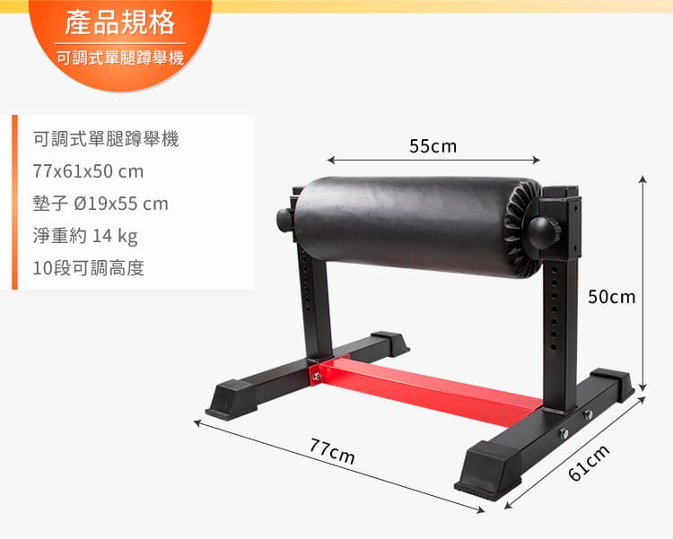 十段單腿蹲舉機 6