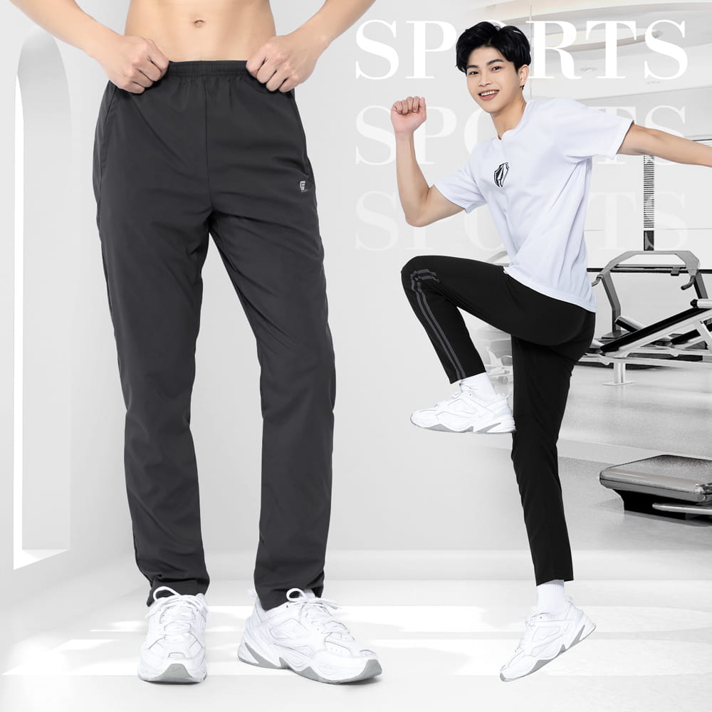 【GIAT】台灣製極輕量排汗運動長褲(男款) 10