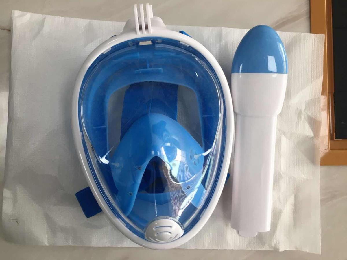 新款六代折疊成人 全罩式浮潛呼吸面罩 潛水鏡 鼻子呼吸管 游泳潜水神器【SV61217】 11