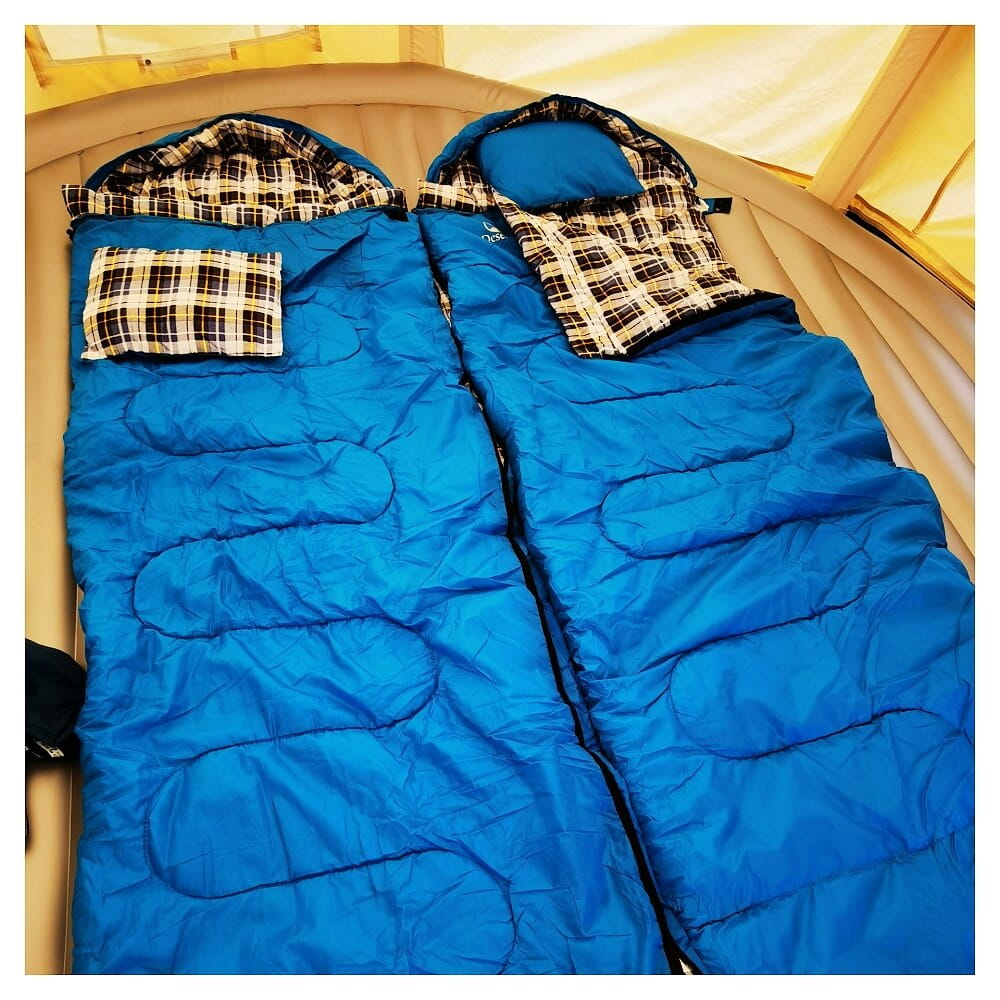 野營戶外睡袋 露營雙人情侶睡袋 1