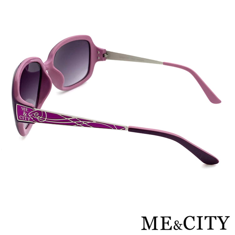 【ME&CITY】  浮雕閃耀花紋金屬太陽眼鏡 抗UV (ME 1218 D02) 13