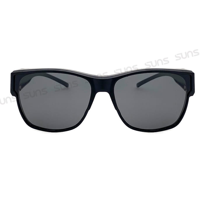 【suns】時尚方框經典黑框偏光太陽眼鏡 抗UV400 (可套鏡) 5
