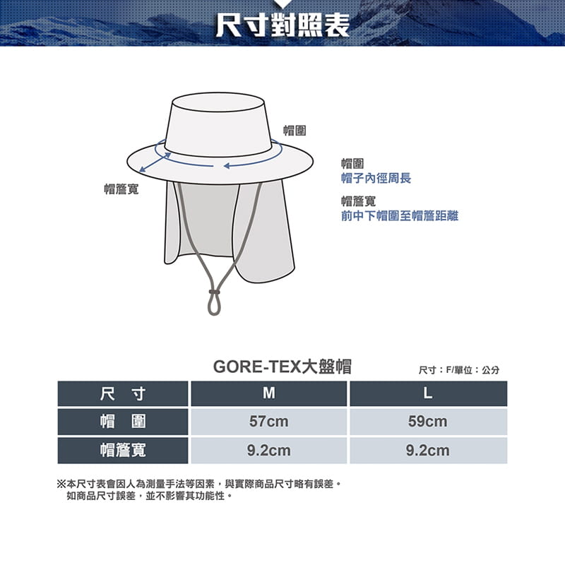 【GETSPORT】ATUNAS GORE-TEX大盤帽(附可拆遮陽片) 8