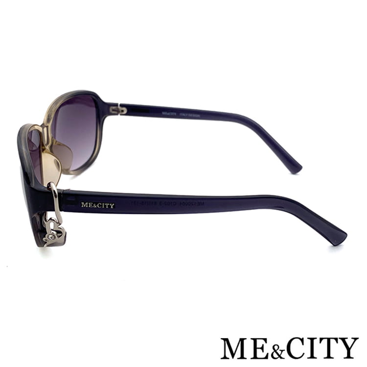 【ME&CITY】 甜美心型鑲鑽太陽眼鏡 抗UV (ME 120064 C102) 14