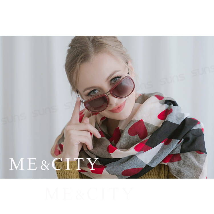 【ME&CITY】 復古時空雙梁太陽眼鏡 抗UV400 (ME 120025 E041) 1