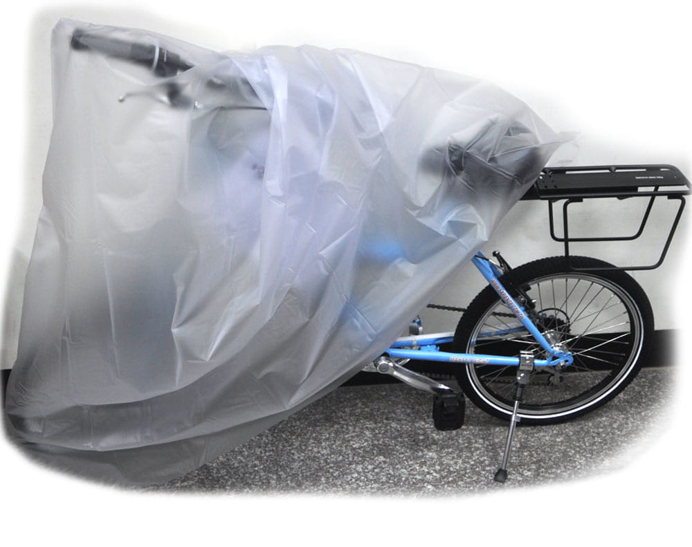 台灣製造 腳踏車防塵雨罩 透明防塵車罩 防塵罩 1