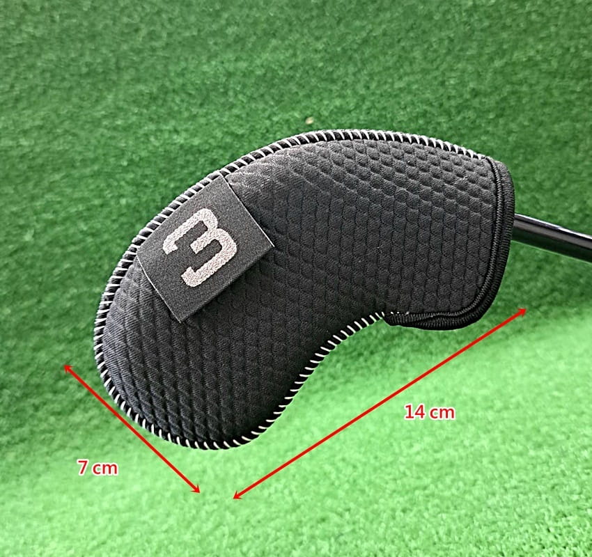 高爾夫潛水布-壓紋數字標籤鐵桿套(3-9 PSA )10個/組【GF22012】 12