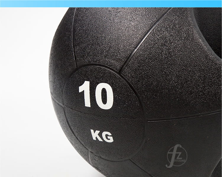 【ABSport】手把藥球（10KG－黑款）／重力球／健身球／重量球／藥球／實心球／平衡訓練球 4