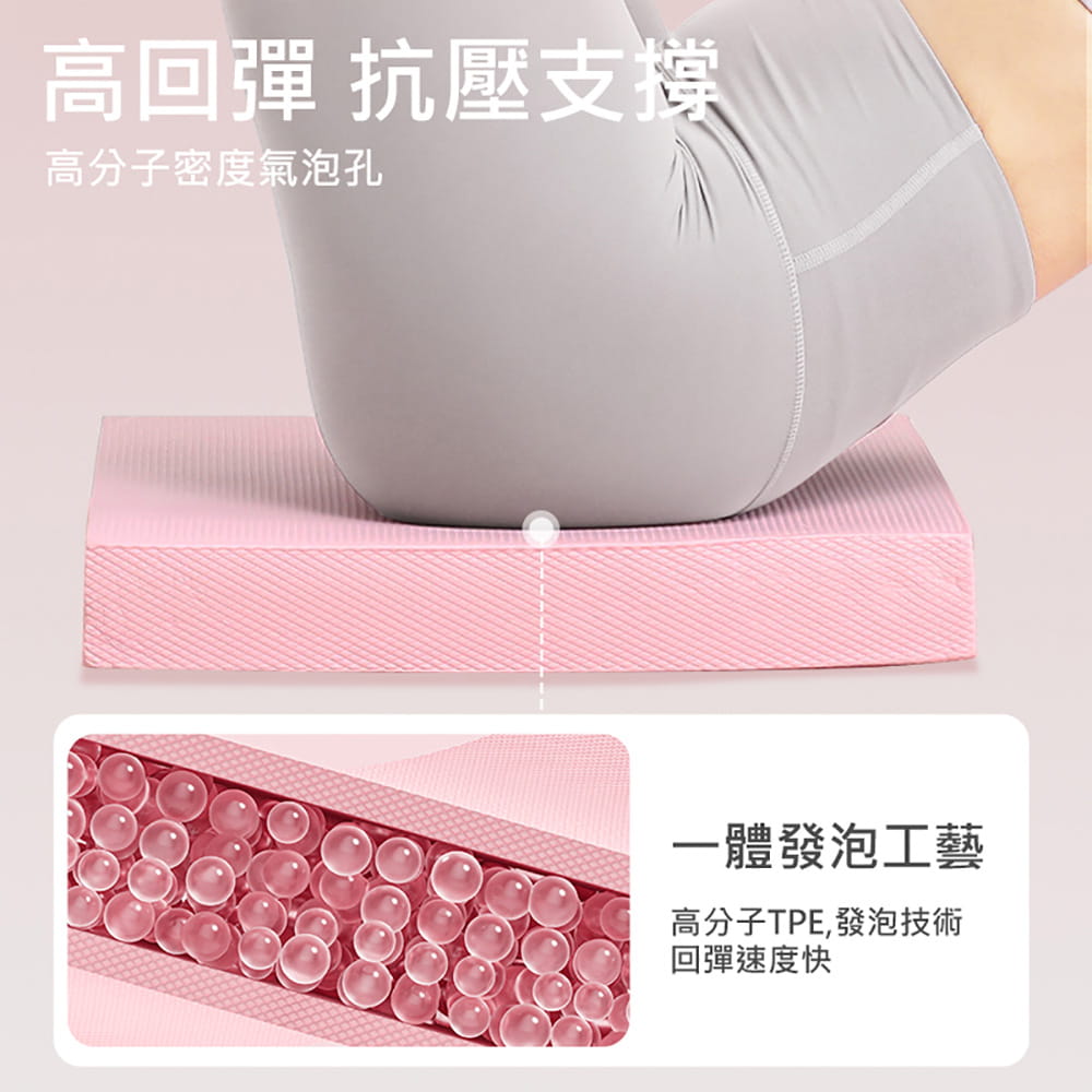 【X-BIKE】60MM高彈柔軟TPE超慢跑墊50*40CM 平衡墊/健身運動墊/跳繩墊 5