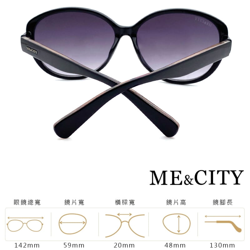 【ME&CITY】 歐美夢幻時尚太陽眼鏡 抗UV (ME 120003 L400) 8