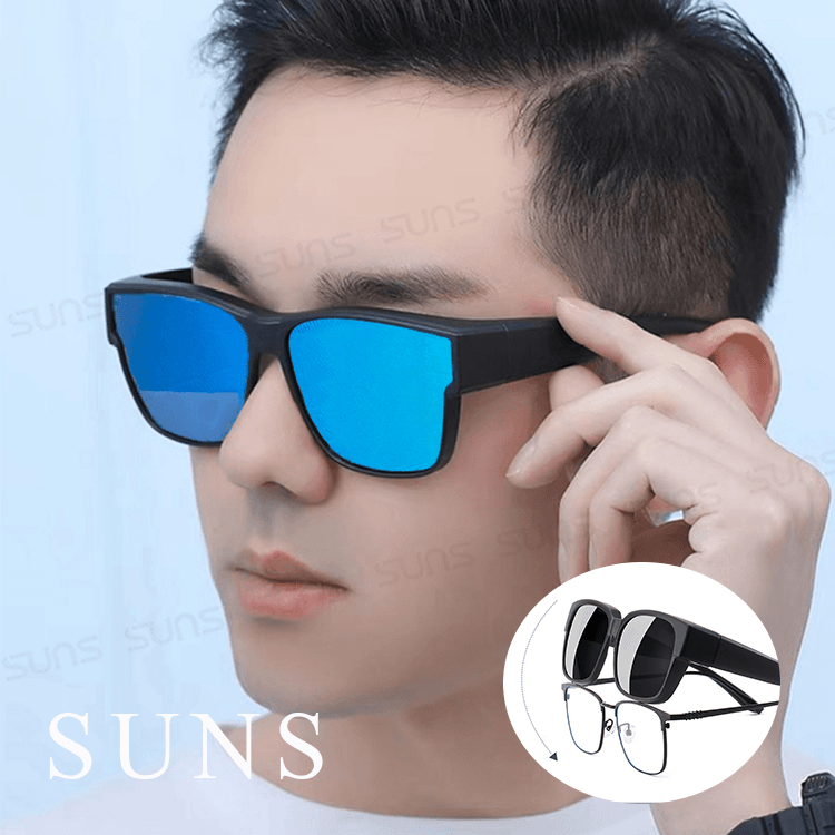 【suns】藍水銀偏光太陽眼鏡 抗UV400 (可套鏡) 0