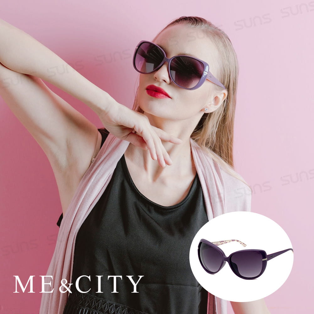 【ME&CITY】 時尚簡約太陽眼鏡 抗UV (ME 120006 H431) 0