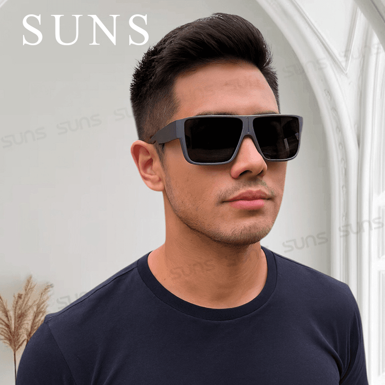 【suns】時尚特大框偏光墨鏡/套鏡 抗UV400 (可套鏡) N024 1
