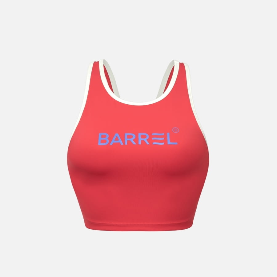 【BARREL】悠閒女款泳裝上衣 #SOFT RED 6