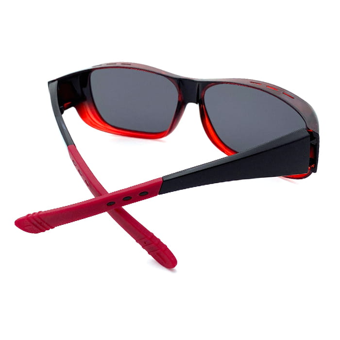 【suns】時尚漸層紅偏光太陽眼鏡 防滑鏡腳/抗UV400 (可套鏡) 7