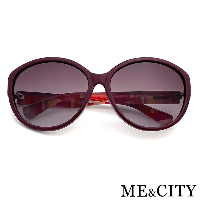 【ME&CITY】 歐美格紋時尚太陽眼鏡 抗UV (ME 120003 E441) 2