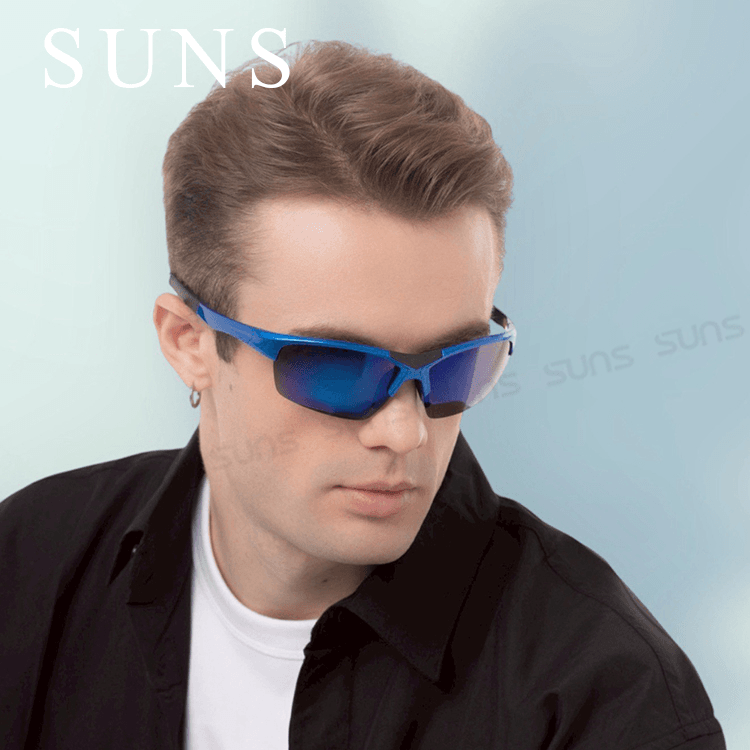 【suns】MIT戶外運動偏光墨鏡 包覆式流線型絢彩水銀 抗UV400【82550】 4