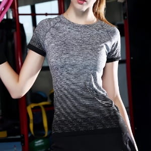 運動短袖 女款上衣 瑜伽服 跑步/健身/羽球 (M-L) 6
