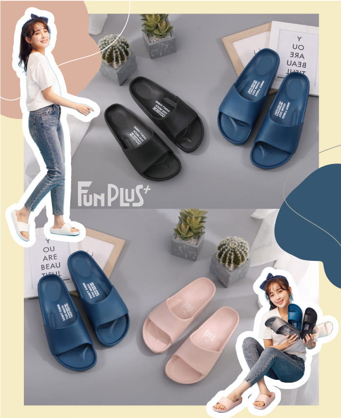 【Funplus】台灣製流線活力室外拖鞋 8