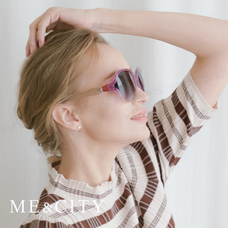 【ME&CITY】 甜美時尚大框太陽眼鏡 抗UV(ME 1210 D99) 5