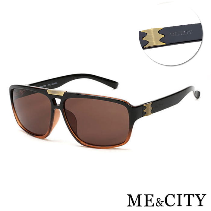 【ME&CITY】 復古紳士飛官框太陽眼鏡 抗UV400 (ME 1105 J05) 0