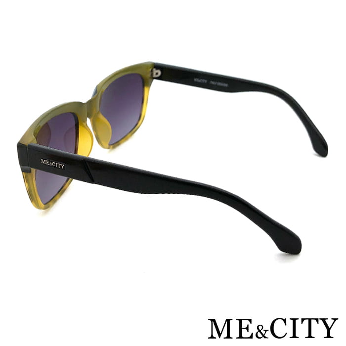 【ME&CITY】 時尚極簡玳瑁方框太陽眼鏡 抗UV (ME 21003 G02) 4