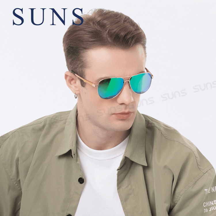 【suns】鋁鎂合金飛行員偏光太陽眼鏡 抗UV (W001) 1