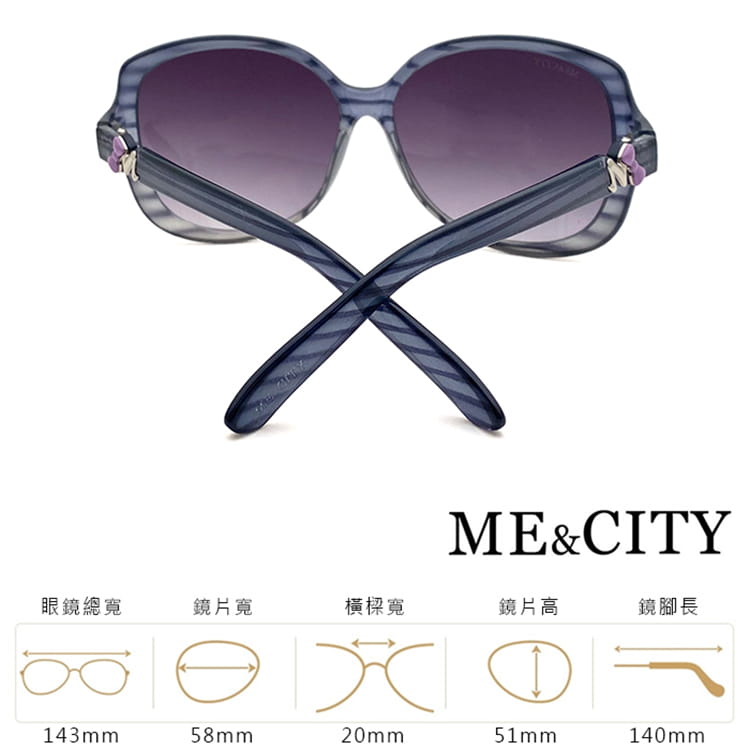 【ME&CITY】 甜美義式太陽眼鏡 抗UV (ME 120029 F552) 12