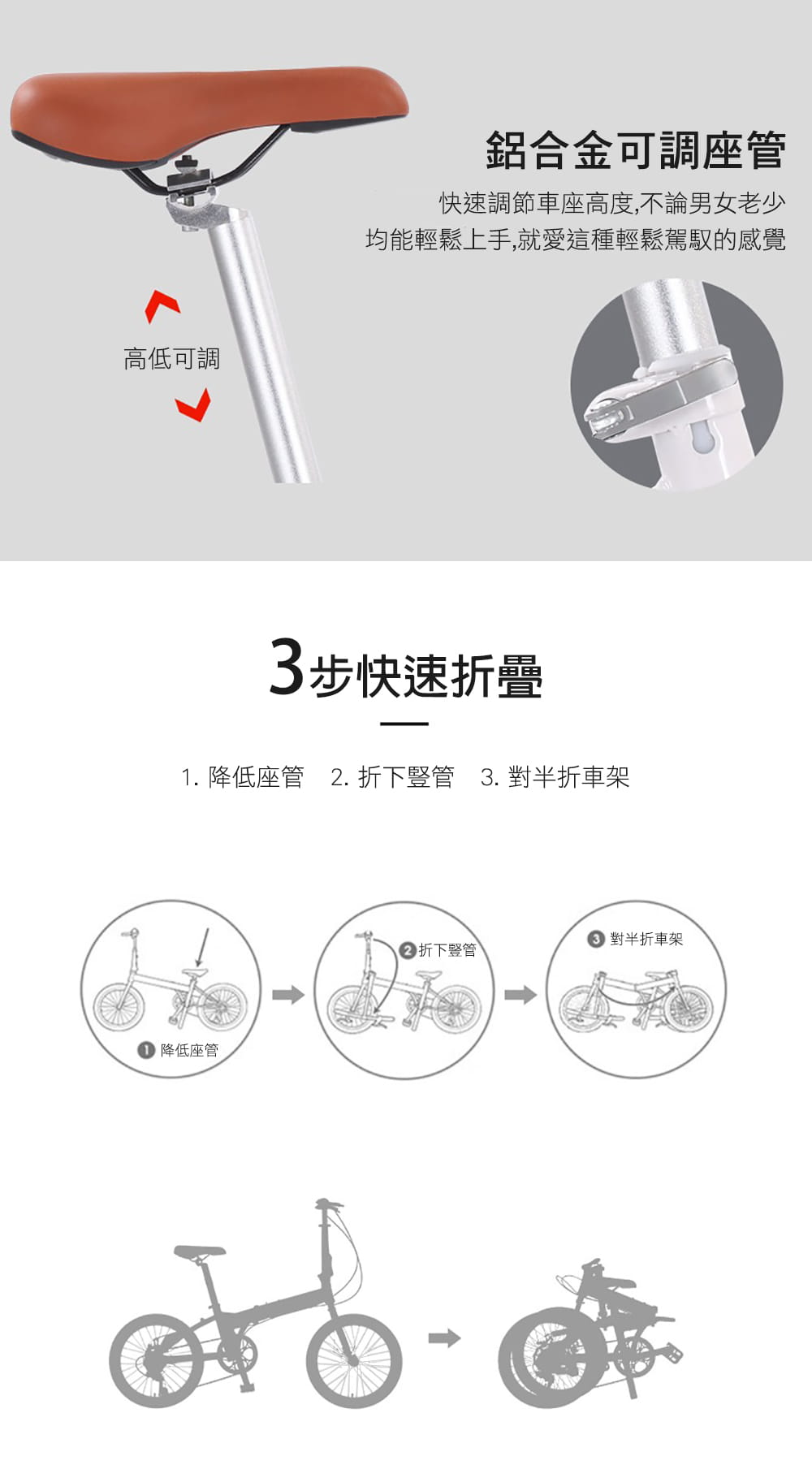 BIKEDNA MG2 20吋52T CNC大盤7速SHIMANO城市通勤折疊自行車便捷換檔超輕小折 13