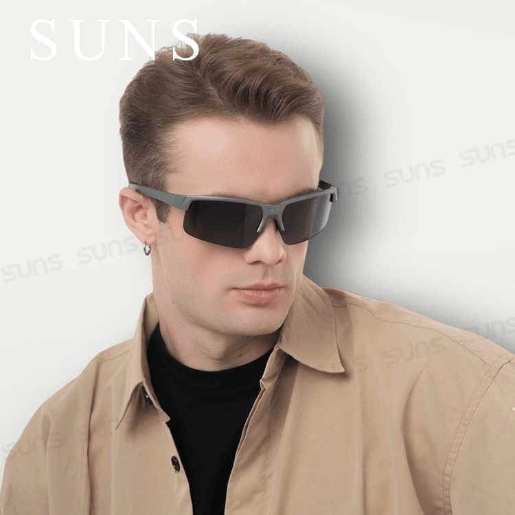 【suns】柱狀運動偏光太陽眼鏡 路跑/單車/自行車 抗UV400 S820 7