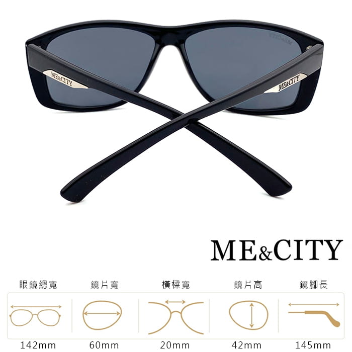 【ME&CITY】 低調魅力紳士款太陽眼鏡 抗UV(ME 110007 L000) 8