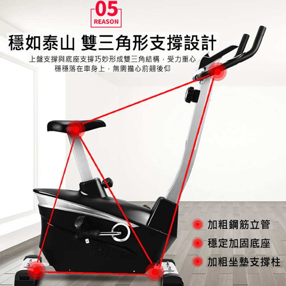 【X-BIKE 晨昌】家用豪華款平板雙向磁控立式飛輪健身車  60400 10