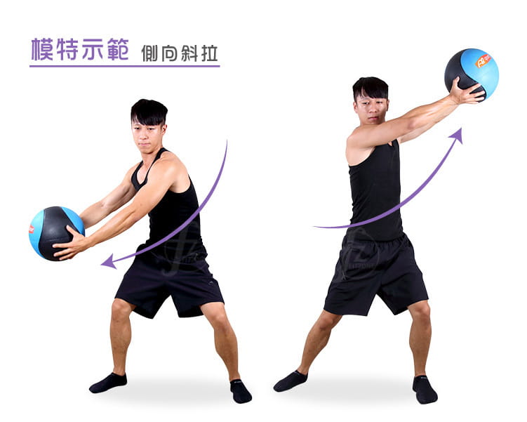 【ABSport】橡膠重力球（1KG－黑款）／健身球／重量球／藥球／實心球／平衡訓練球 6