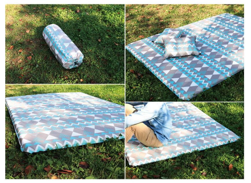 新款加大自動充氣墊野餐露營帳篷墊雙人睡墊 7