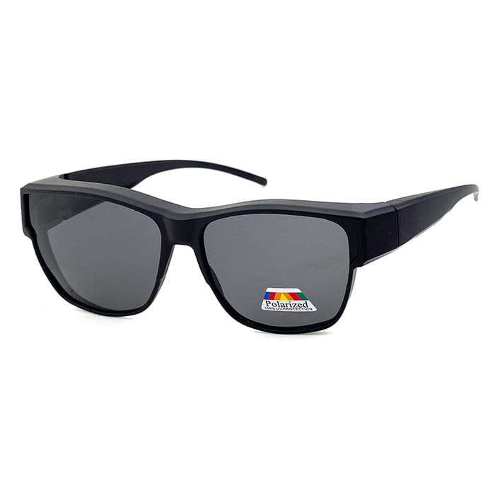 【suns】時尚方框經典黑框偏光太陽眼鏡 抗UV400 (可套鏡) 6