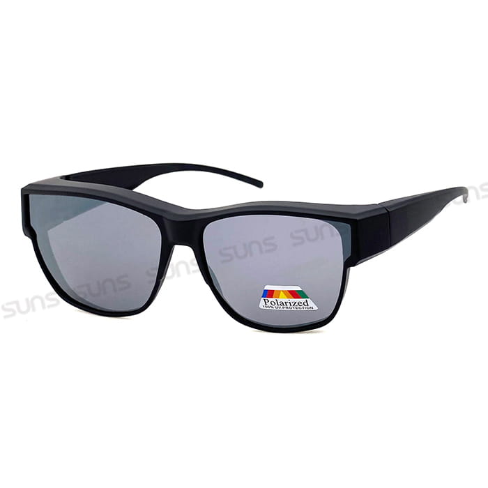 【suns】時尚方框水銀鏡面偏光太陽眼鏡 抗UV400 (可套鏡) 6