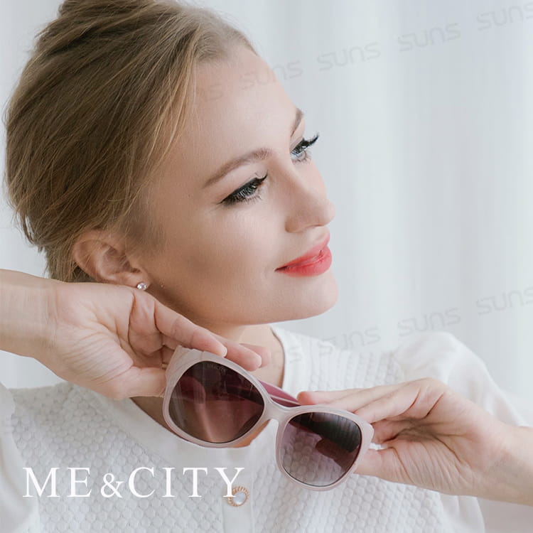 【ME&CITY】 古典花園玫瑰大框太陽眼鏡 抗UV (ME 120032 D242) 1