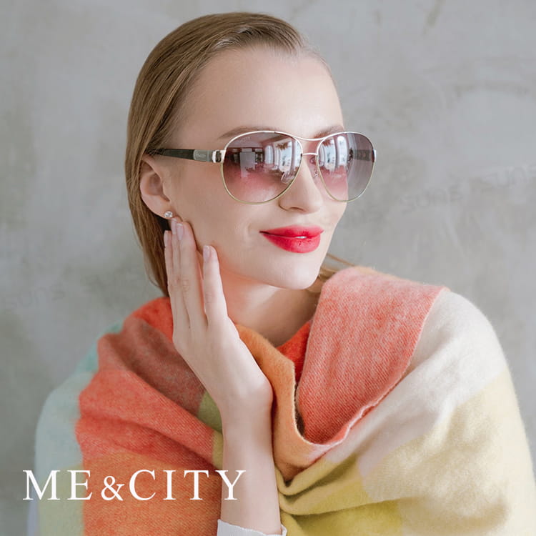 【ME&CITY】 歐式簡約雙色太陽眼鏡 抗UV (ME 110006 A661) 6