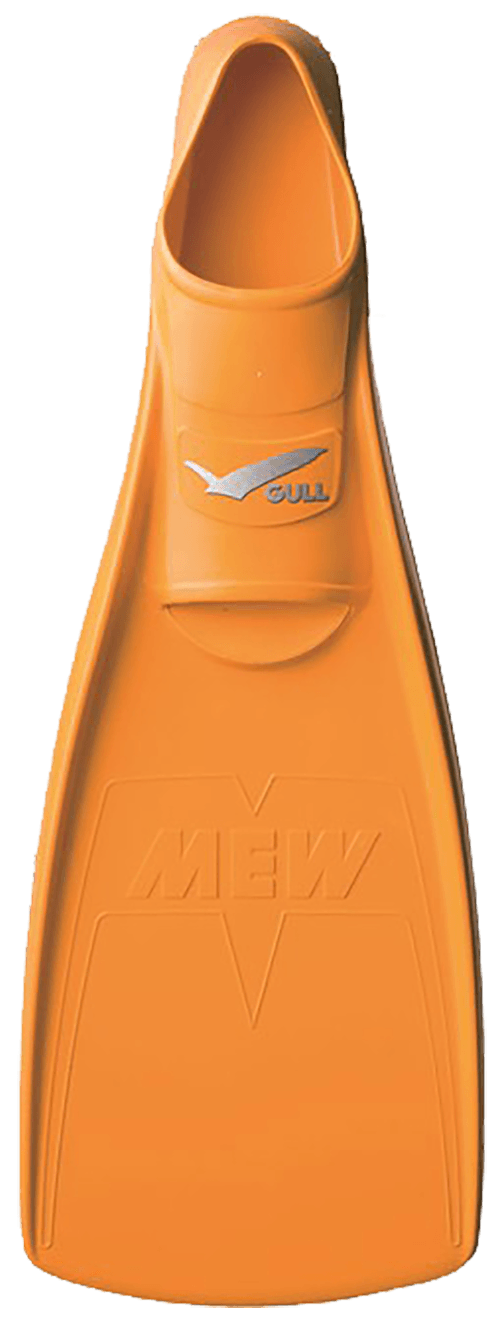 【Gull】 Made in Japan 全新套腳式蛙鞋 mew  M 太陽橘 0