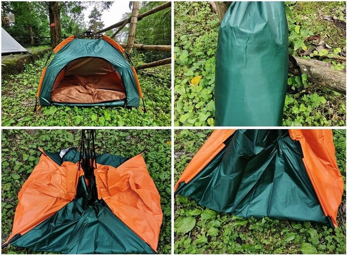 寵物速開帳篷自動型可折疊 附睡墊 防雨防曬 8