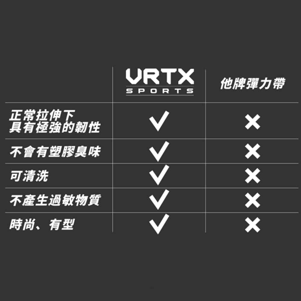 VRTX Sports 編織彈力帶（30-50磅）-雲母灰 3