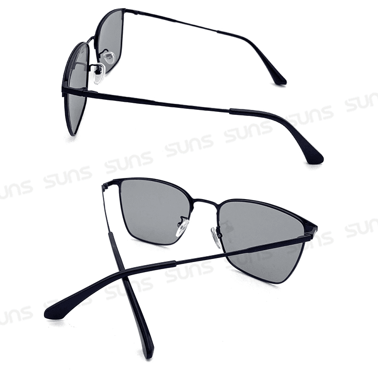 【suns】UV400智能感光變色偏光太陽眼鏡 時尚文青框 抗UV 【23523】 6