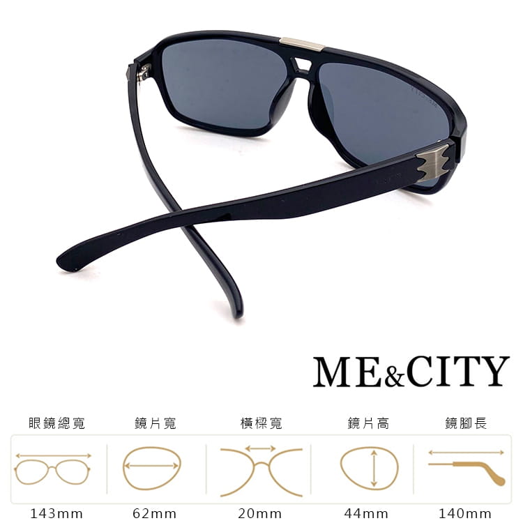 【ME&CITY】 復古紳士飛官框太陽眼鏡 抗UV400 (ME 1105 L01) 7