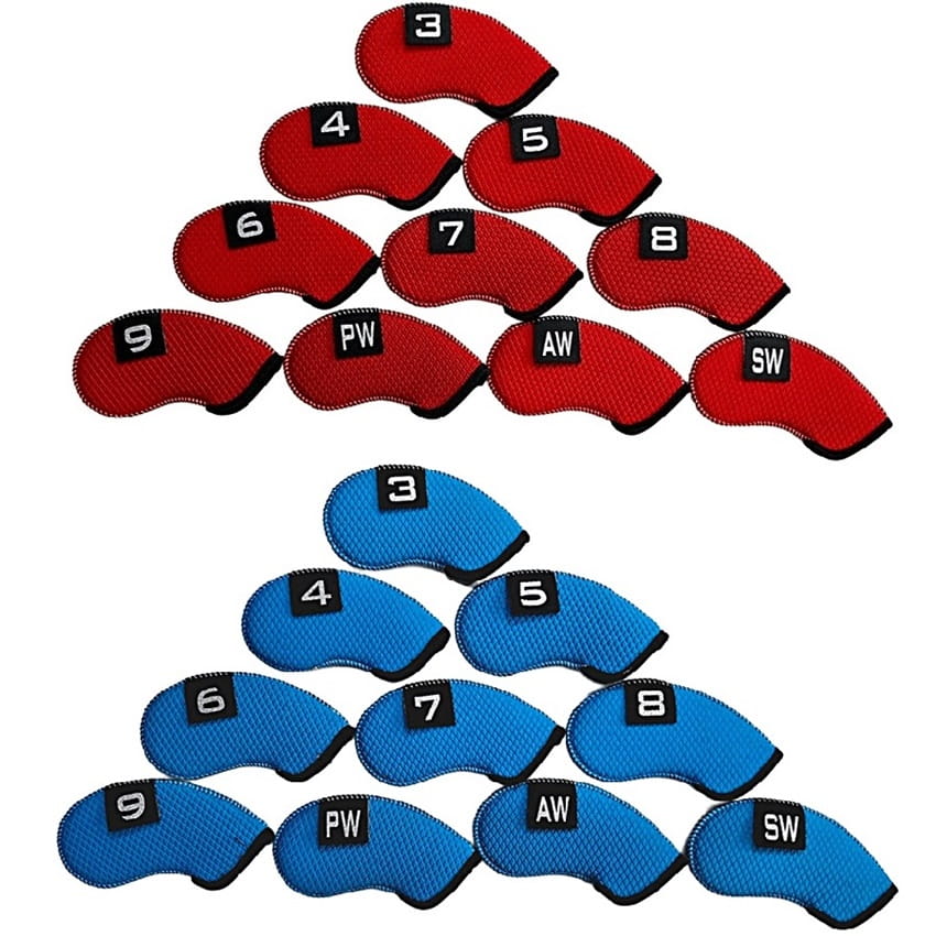 高爾夫潛水布-壓紋數字標籤鐵桿套(3-9 PSA )10個/組【GF22012】 6