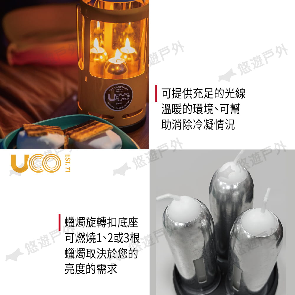 【UCO】美國 CANDLE LANTERN 油漆款蠟燭營燈 (悠遊戶外) 2