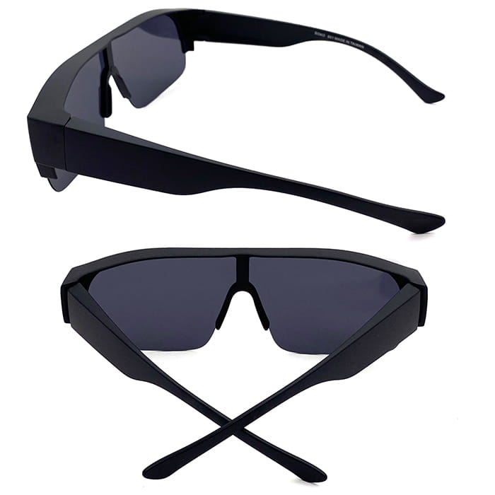 【suns】大框墨鏡 經典黑框偏光太陽眼鏡 抗UV400 (可套鏡) 3